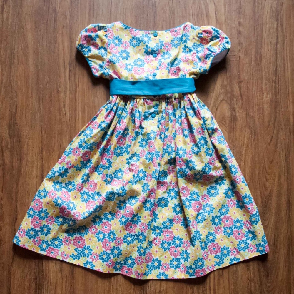 Strasburg  Floral Dress w/ Sash Size 6Y